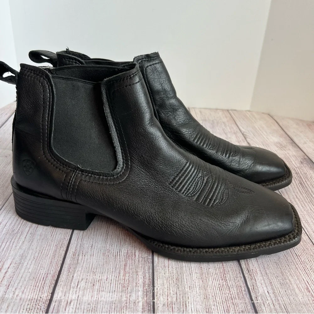 Ariat Booker Ultra Western Boot Black 11EE Extra Wide